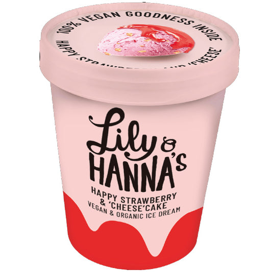 Vegan Παγωτό Φράουλα & Τσιζκέικ 'Happy' / 465ml